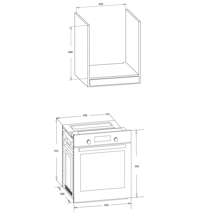 Piekarnik elektryczny MPM-45-BO-23C