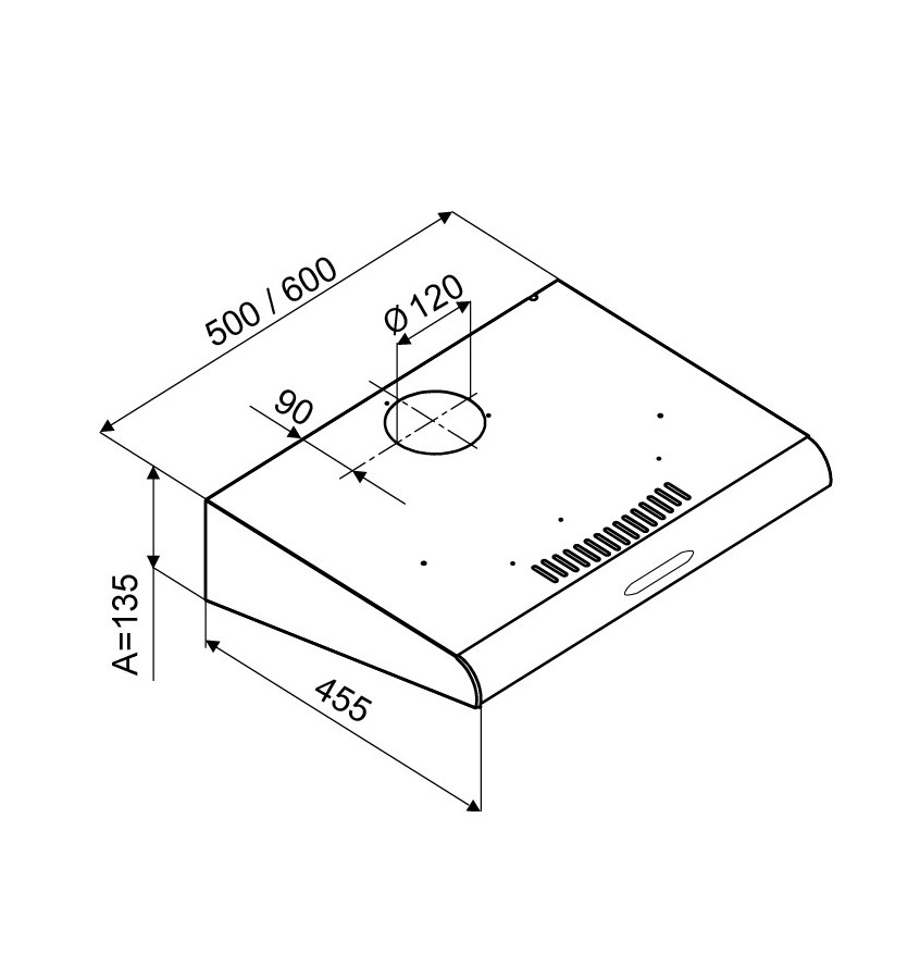 Unterfahrbare Haube MPM-61-PX-71