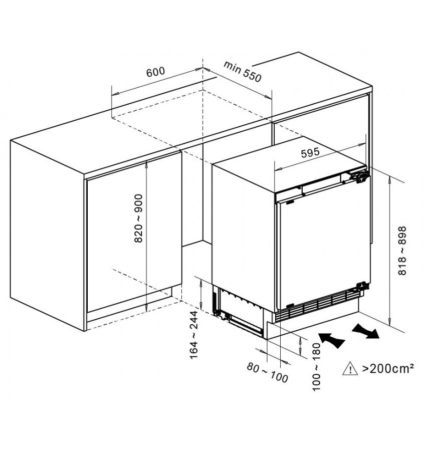 Einbau-Kühlschrank MPM-116-CJI-17/E