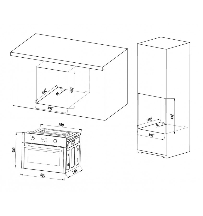 Piekarnik elektryczny MPM-63-BOK-24