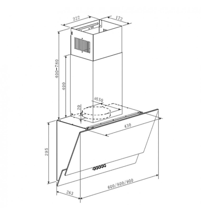 Dunstabzugshaube MPM-60-OVS-27