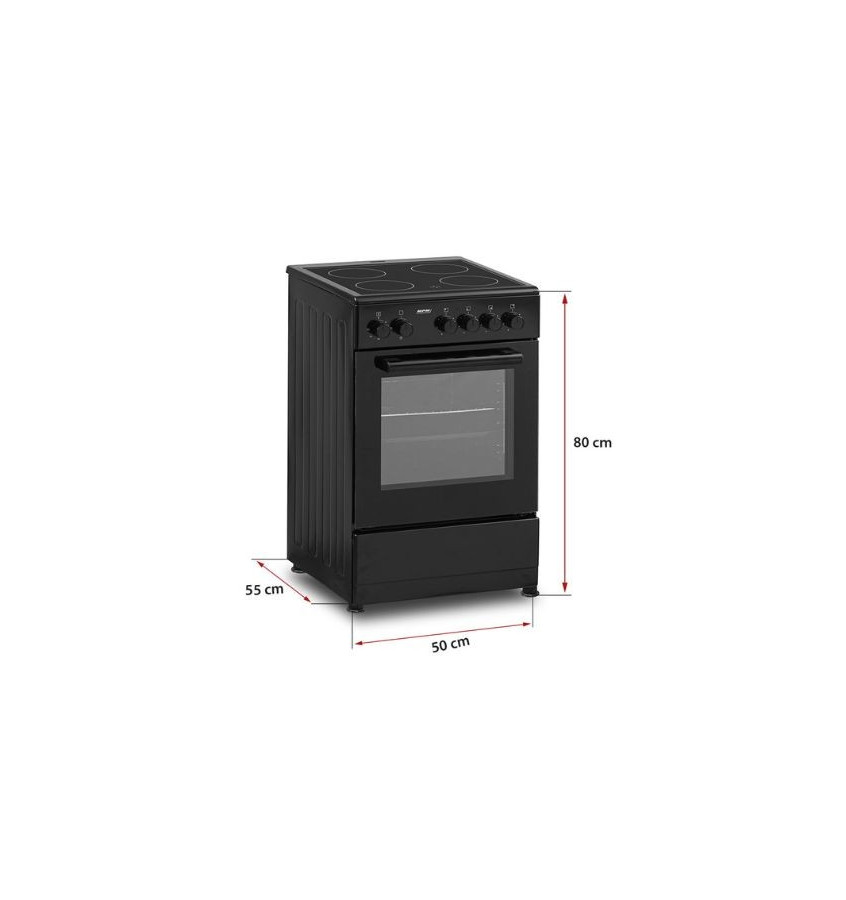 Kuchnia elektryczna z płytą vitroceramiczną MPM-53-KEC-34