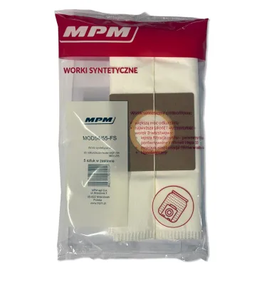 Worki syntetyczne z mikrofiltrem kpl 5 szt. do odkurzacza MOD-54 i MOD-55